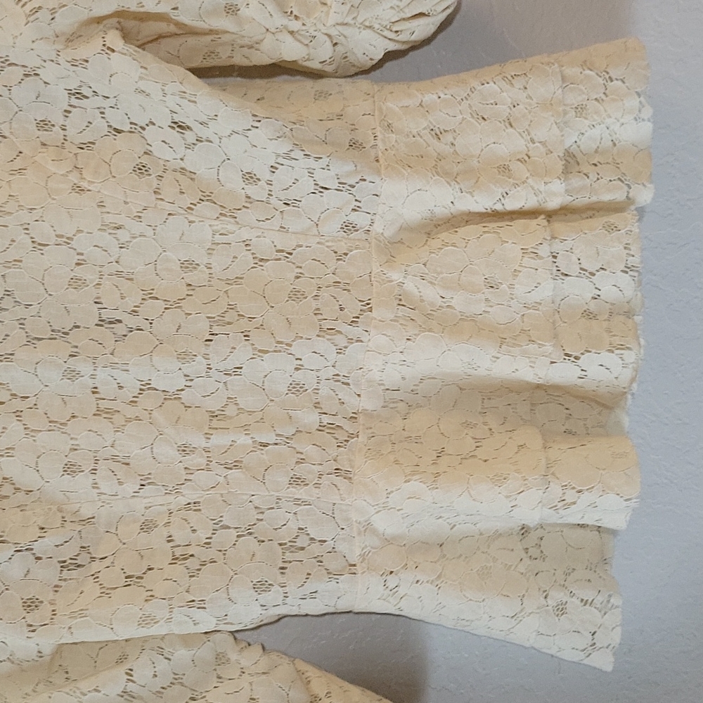 APOSTROPHE Lace Bling See Through Blazer S - Picture 6 of 10